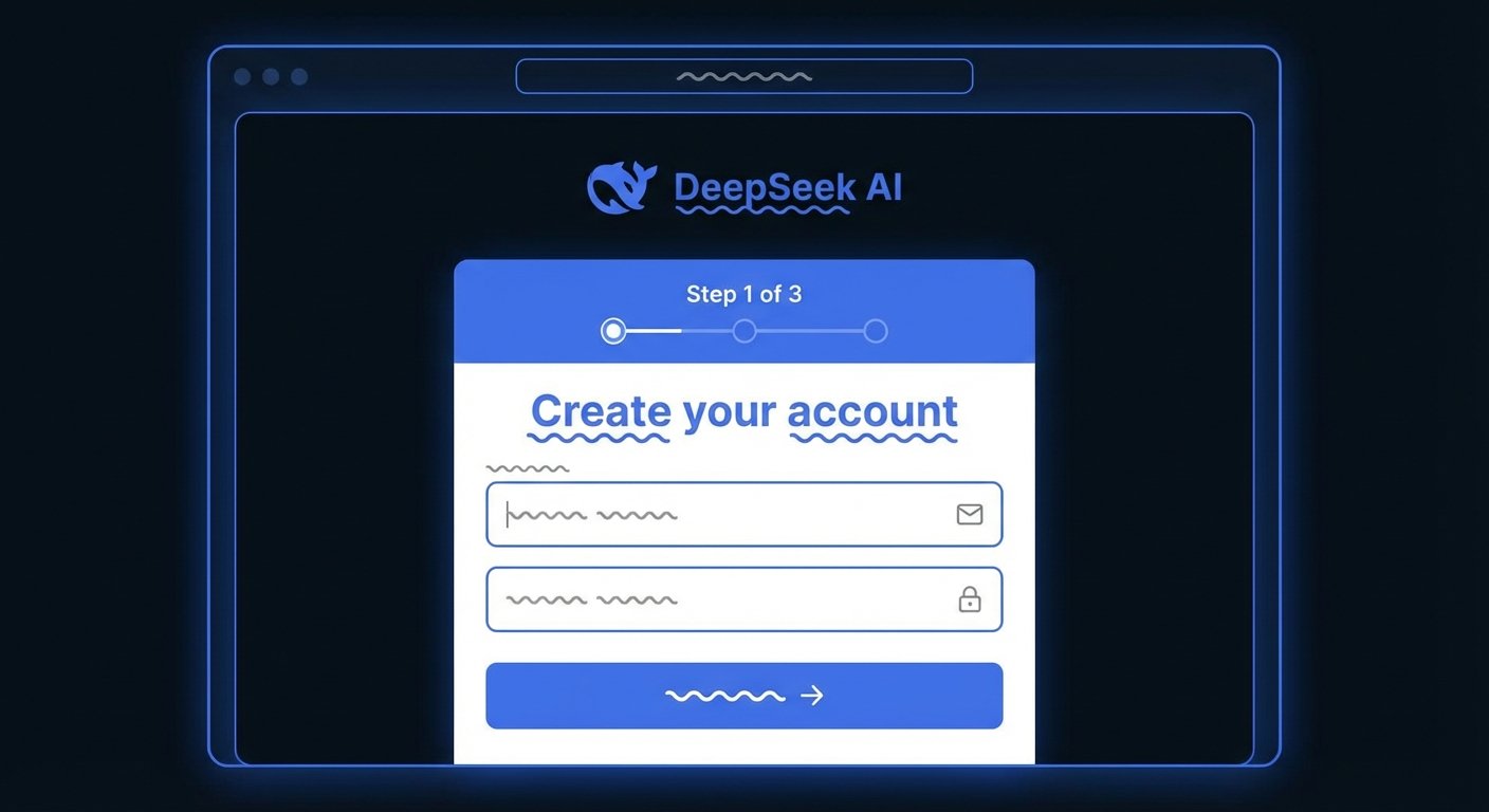 Langkah pendaftaran akaun DeepSeek
