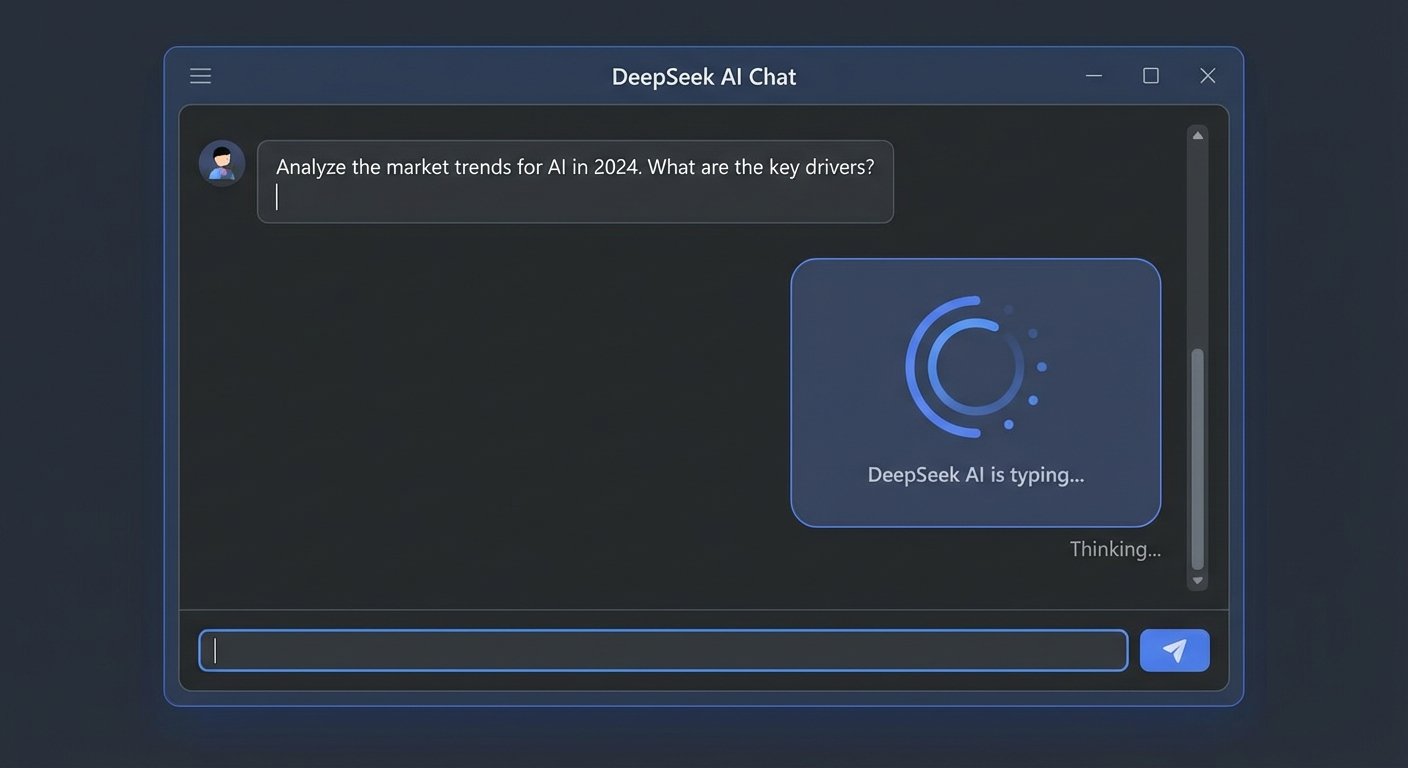 Antara muka chat DeepSeek