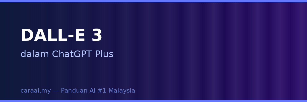 DALL-E 3 dalam ChatGPT Plus