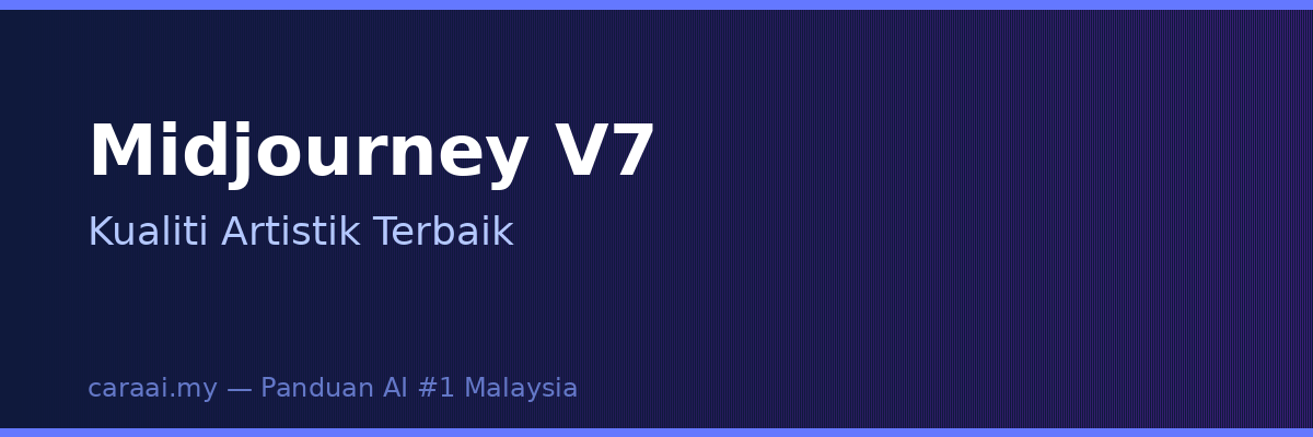 Midjourney V7 antara muka Discord