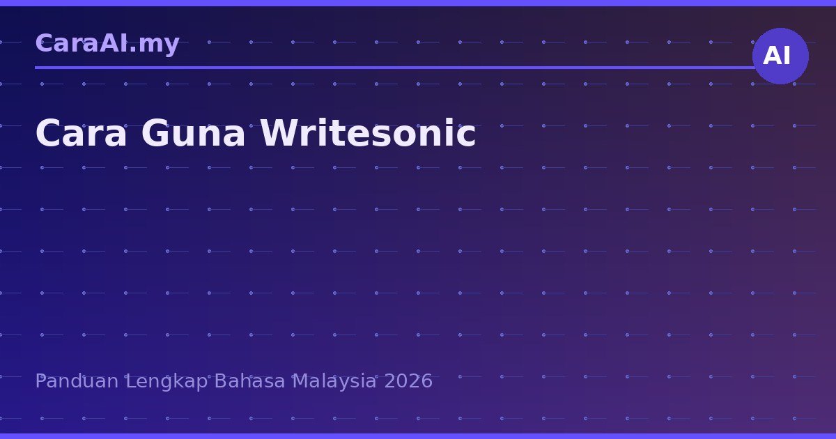 Cara Guna Writesonic: AI Penulis Artikel SEO dan Copy Iklan