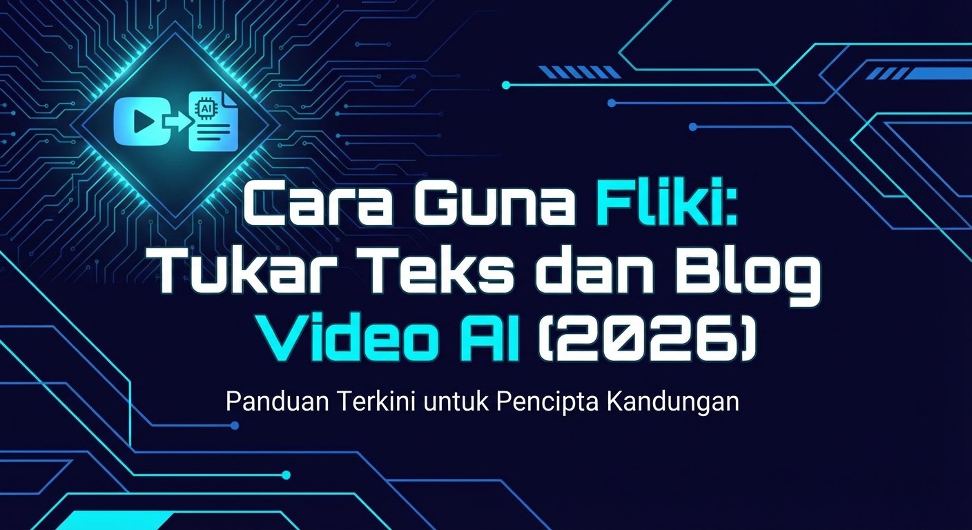 Cara Guna Fliki: Tukar Teks dan Blog kepada Video AI (2026)