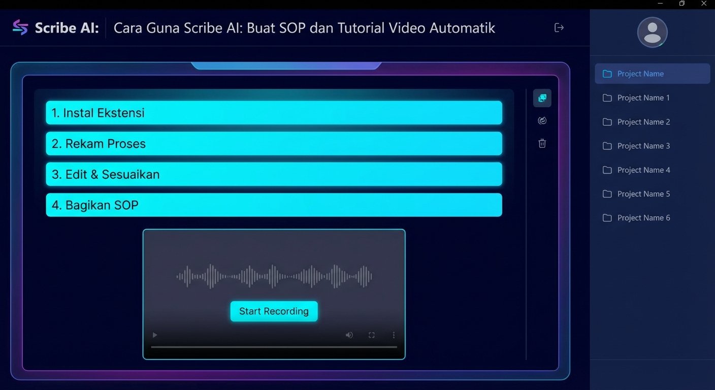 Langkah-langkah menggunakan Cara Guna Scribe AI dengan berkesan