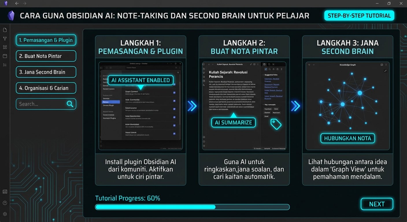 Langkah-langkah menggunakan Cara Guna Obsidian AI dengan berkesan
