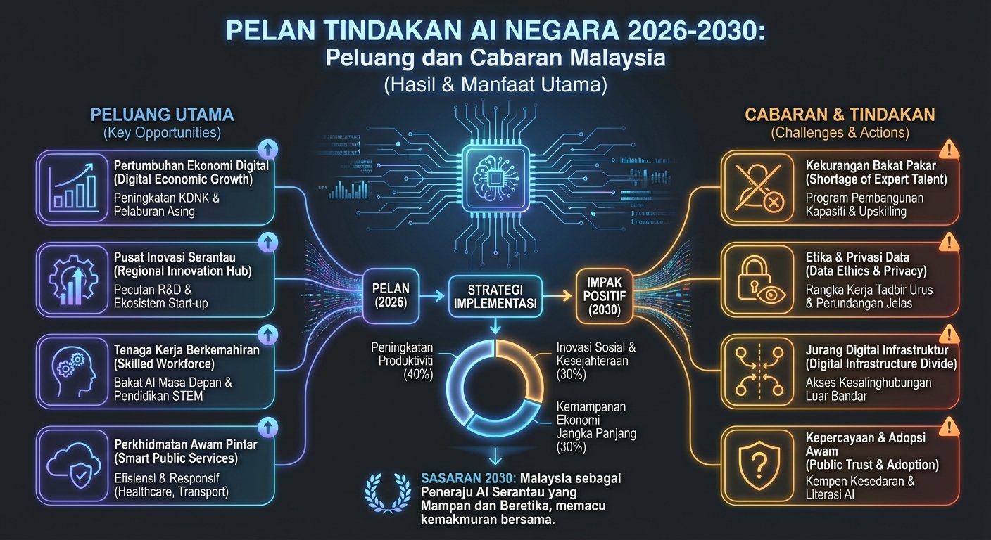Manfaat dan keputusan menggunakan Pelan Tindakan AI Negara 2026-2030