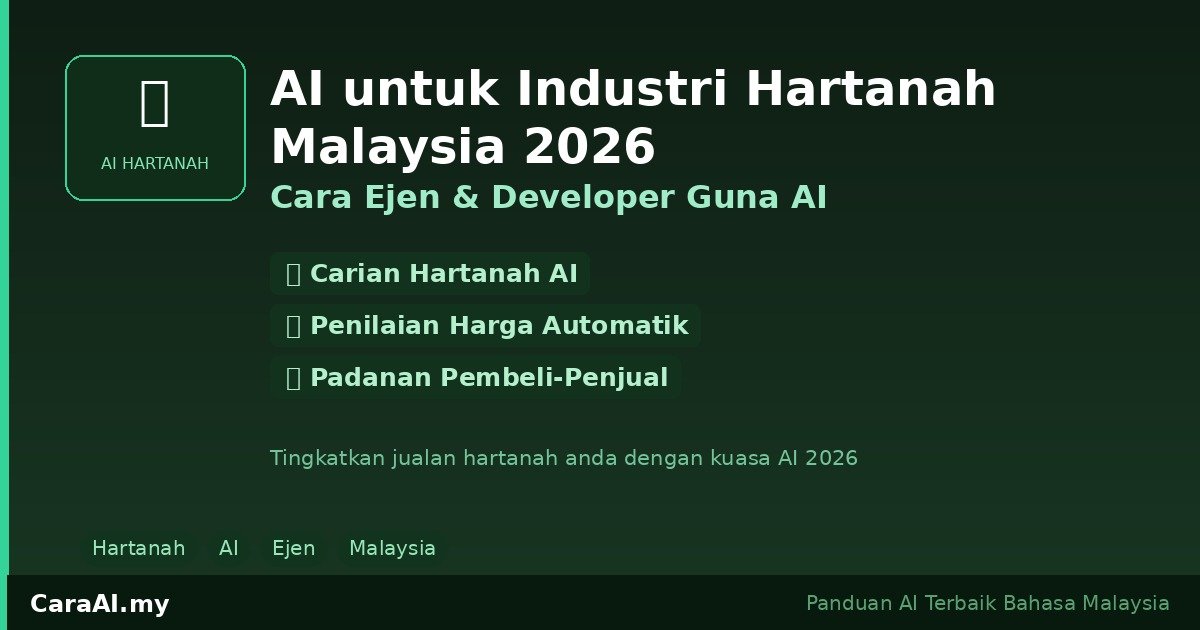 AI untuk Industri Hartanah Malaysia 2026 — Cara Ejen & Developer Guna AI