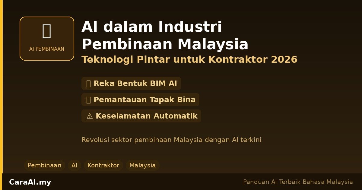 AI dalam Industri Pembinaan Malaysia — Teknologi Pintar untuk Kontraktor 2026