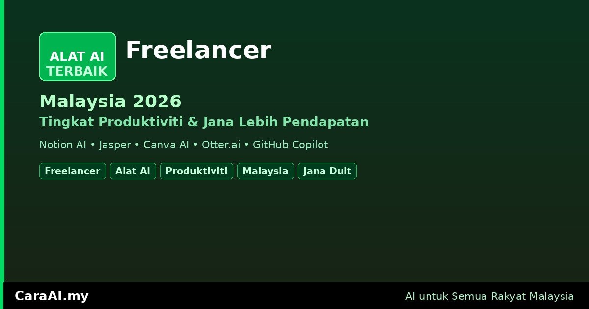 Alat AI Terbaik untuk Freelancer Malaysia 2026