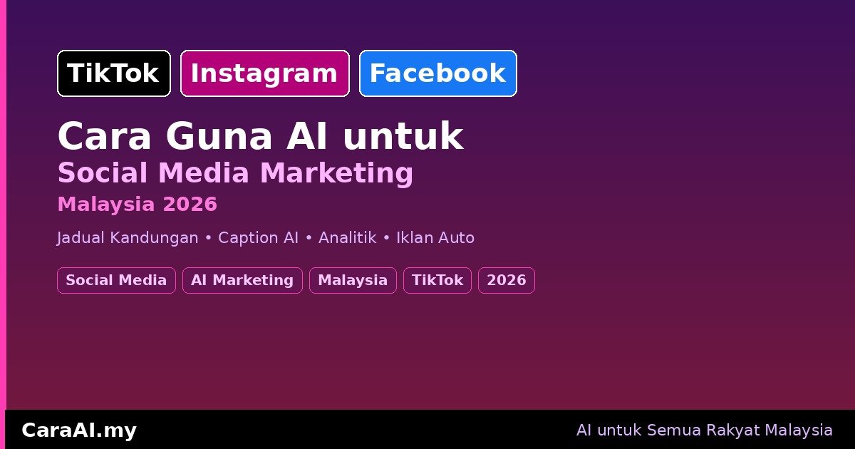 Cara Guna AI untuk Social Media Marketing Malaysia 2026