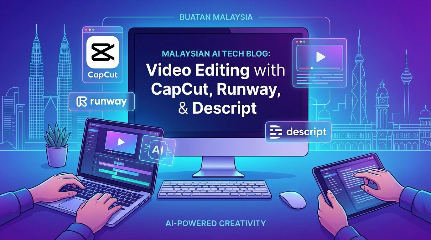 Cara Guna AI Edit Video Malaysia 2026: CapCut, Runway & Descript