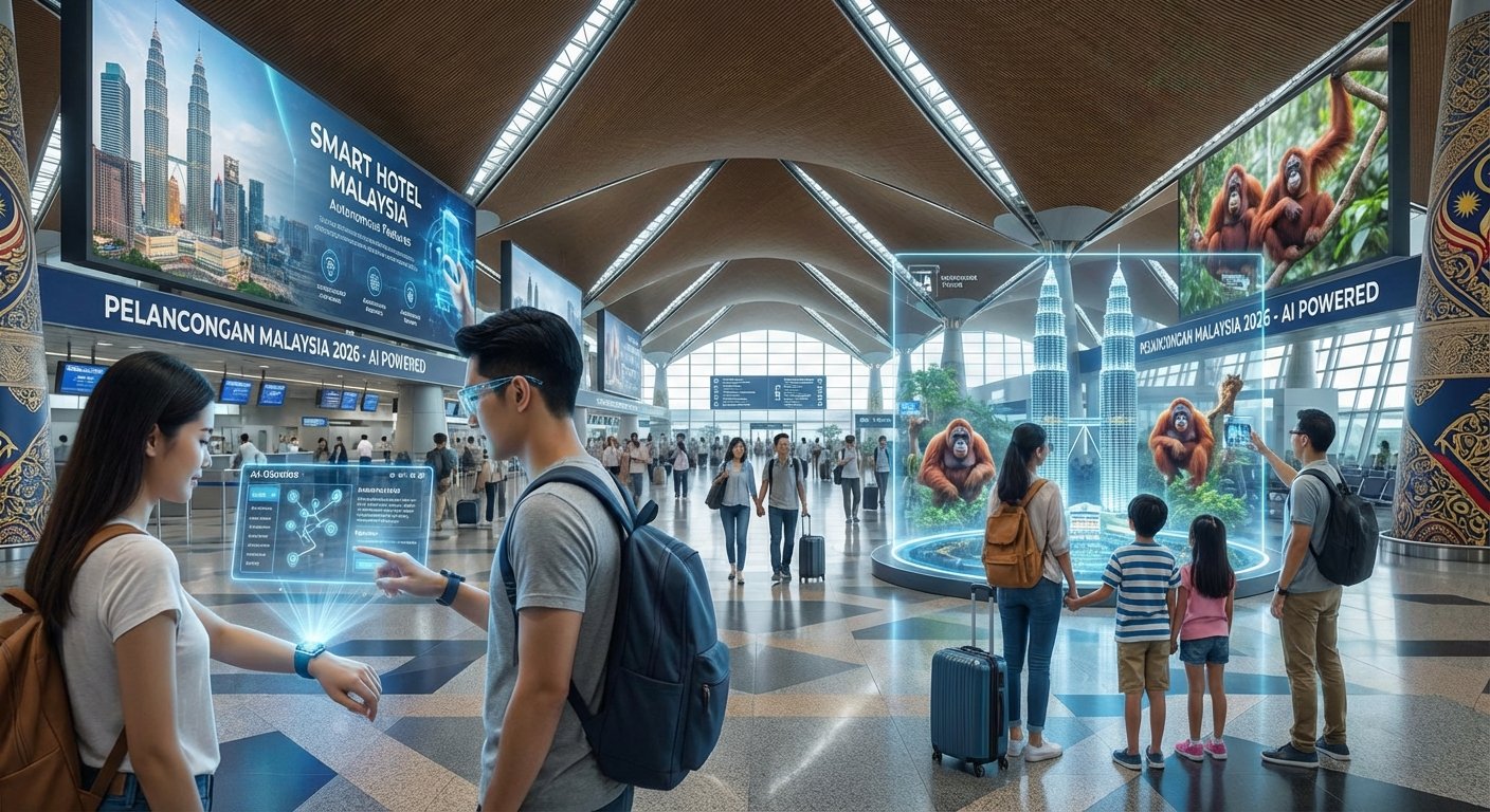 AI untuk Pelancongan Malaysia 2026: KLIA, Hotel Pintar & AR Guide