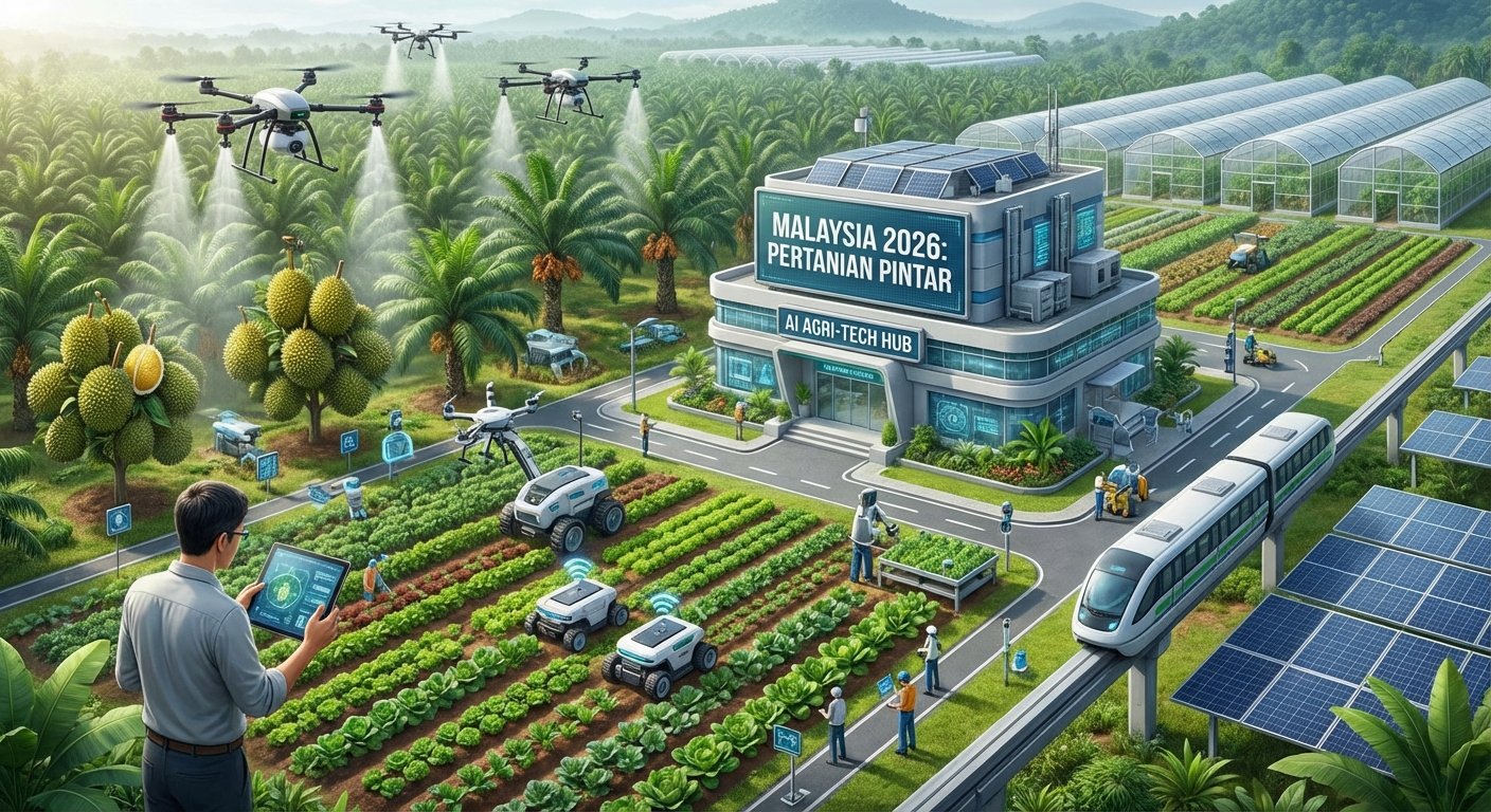 AI untuk Pertanian Malaysia 2026: Teknologi Pintar Tingkatkan Hasil Ladang