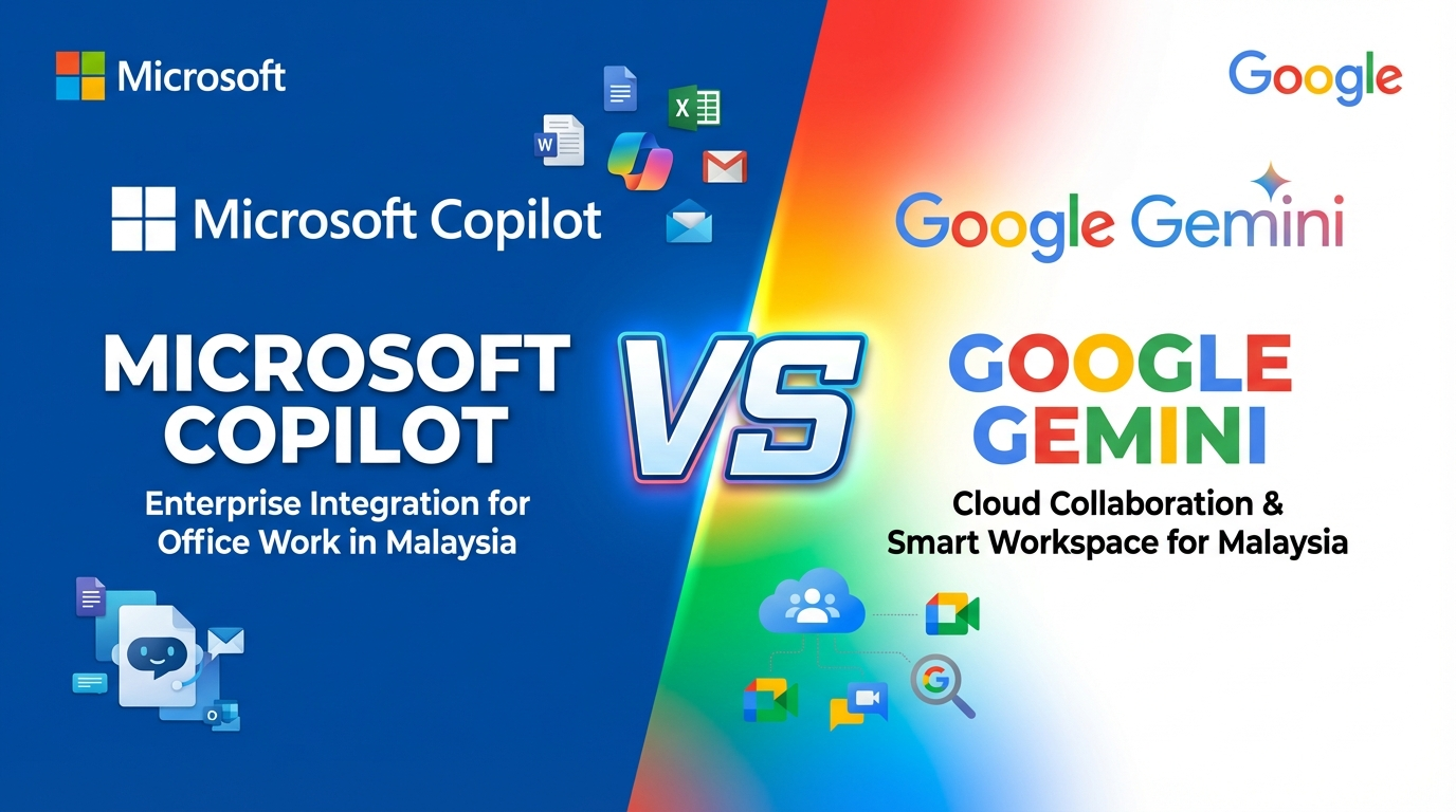 Microsoft Copilot vs Google Gemini — Mana Lebih Baik untuk Kerja Pejabat?