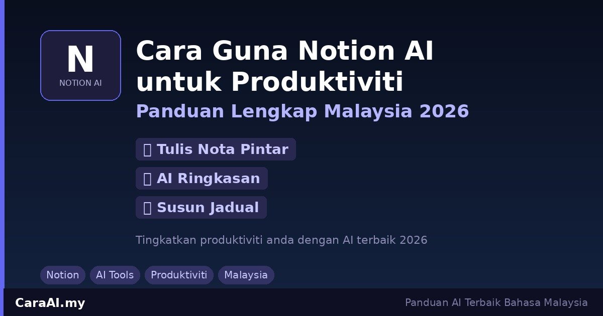 Cara Guna Notion AI untuk Produktiviti — Panduan Lengkap Malaysia 2026